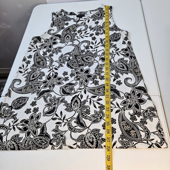 J. Jill Wearever Cream Adara Paisley Tank Top M TALL - Picture 9 of 9
